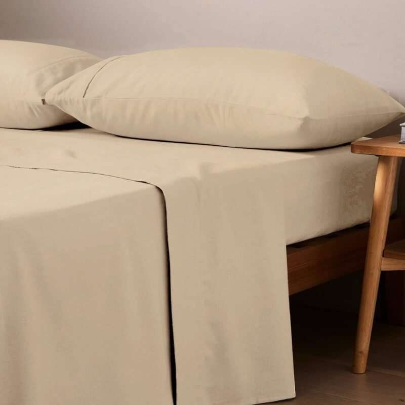 1000TC Cotton Rich Sheet Set – Dune sand