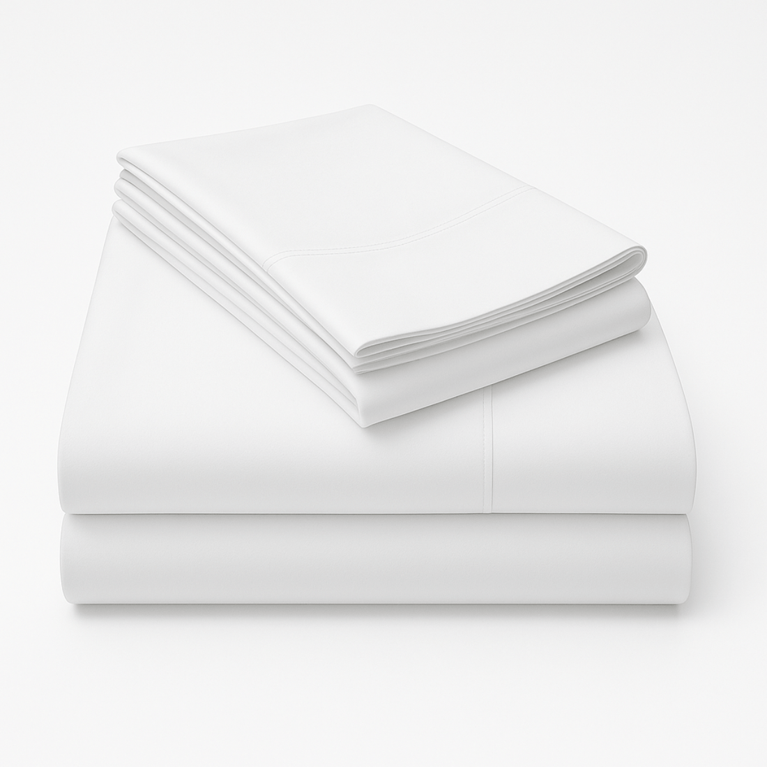 Pure Cotton White Sheet Set