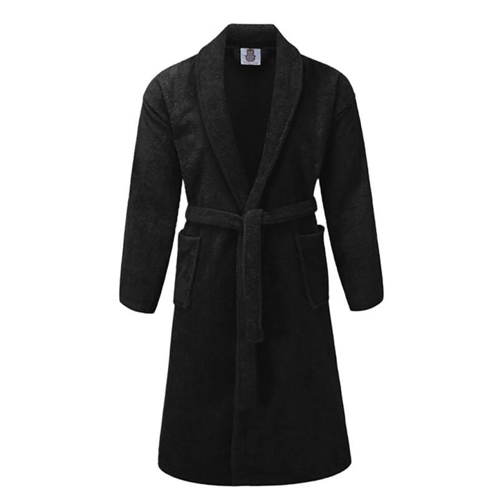 100% Cotton Terry Bathrobe Color – Black