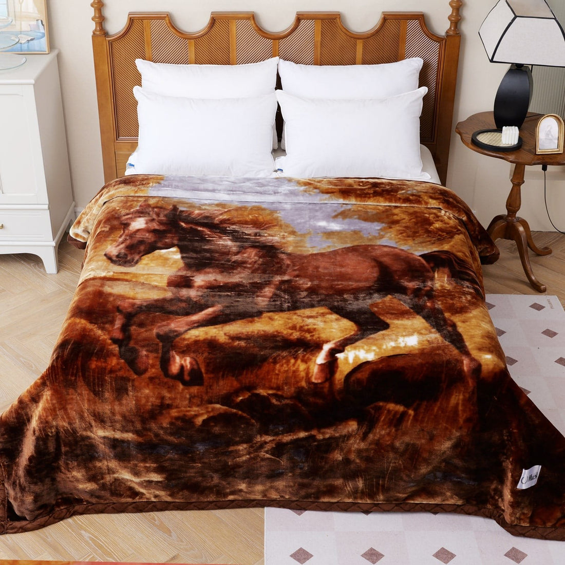 Super Soft 4kg 220 x 240 Mink Blanket – Wild Prairie Horse Blanket
