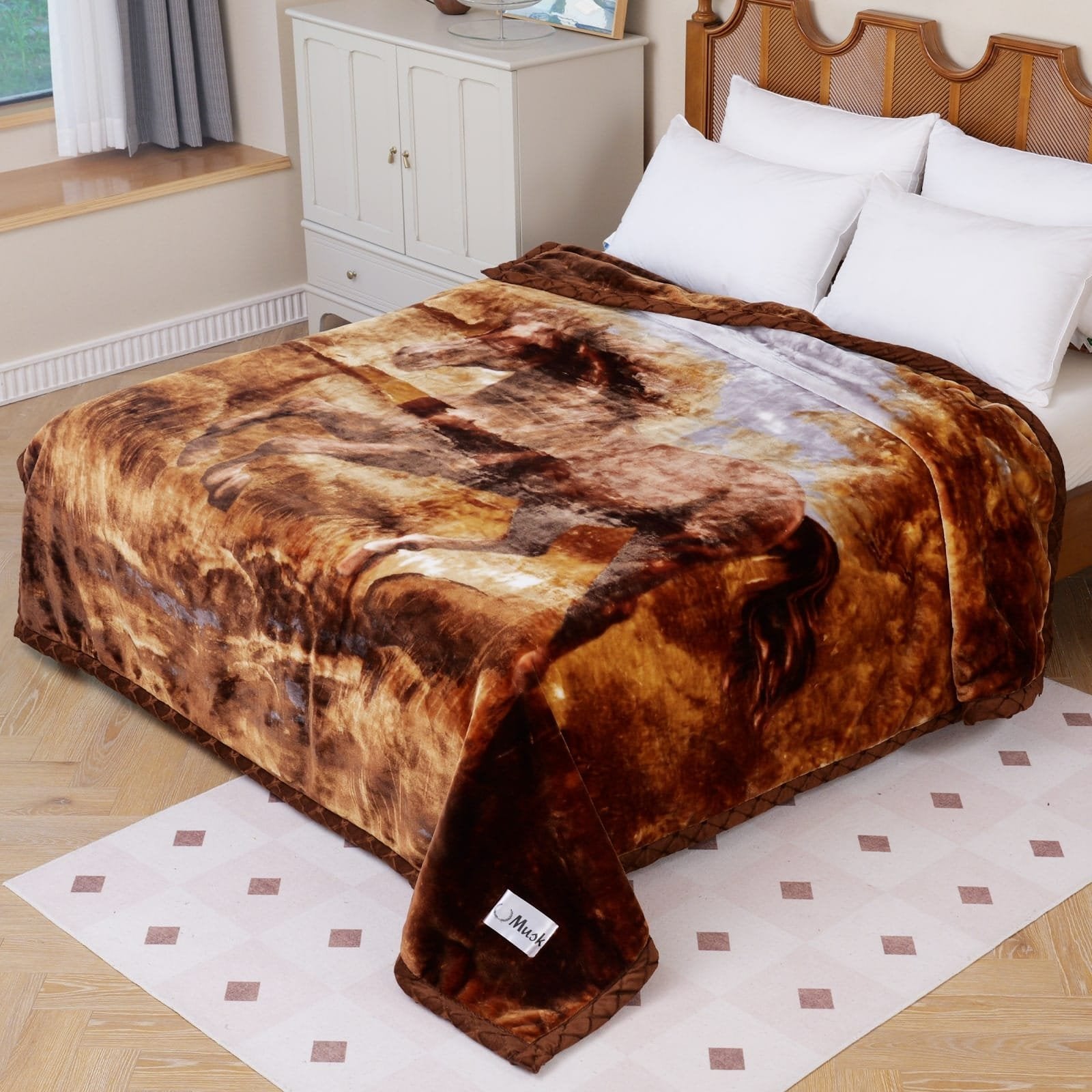 Super Soft 4kg 220 x 240 Mink Blanket – Wild Prairie Horse Blanket