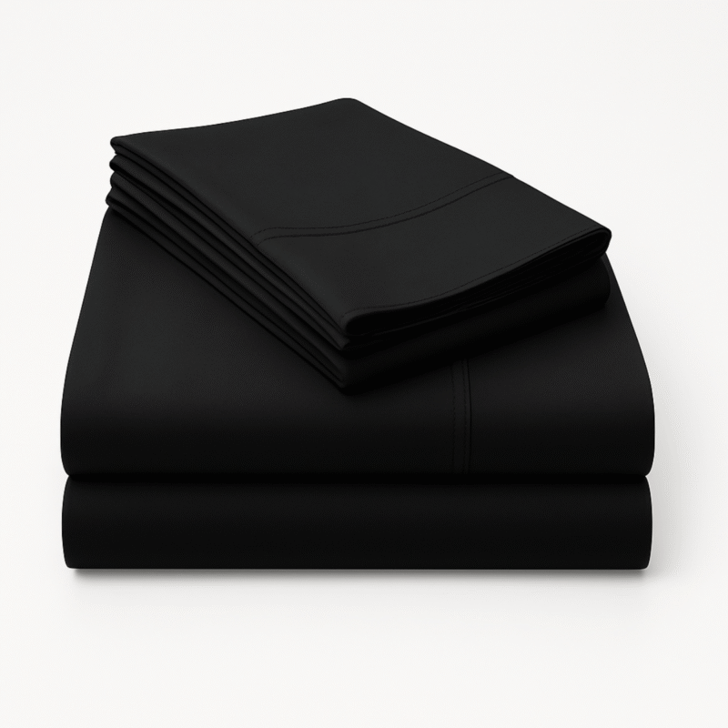 1000TC Pure Egyptian Cotton Sheet Set – Black