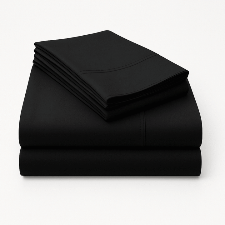 1000TC Pure Egyptian Cotton Sheet Set – Black