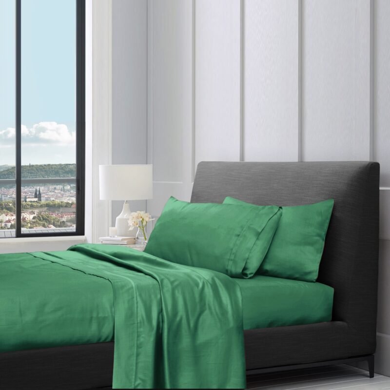 1200TC Pure Egyptian Cotton Sheet Set – Brunswick Green