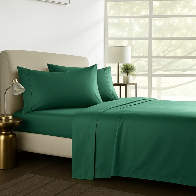 1000TC Pure Egyptian Cotton Sheet Set – Brunswick Green