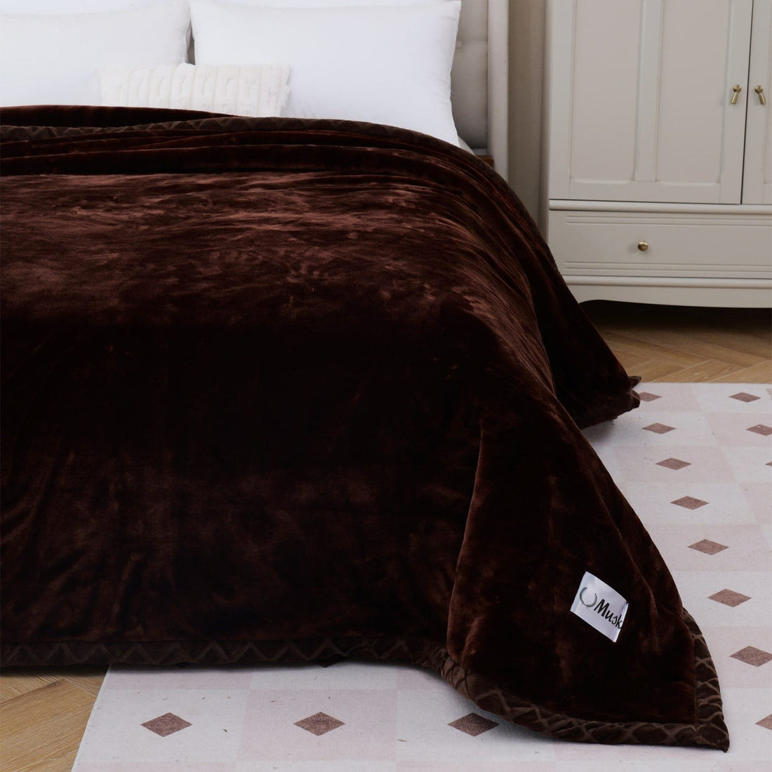 Super Soft 4kg 220 x 240 Mink Blanket – Cocoa Dream
