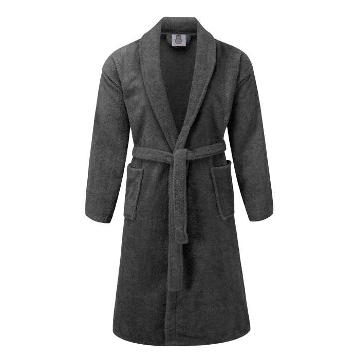 100% Cotton Terry Bathrobe Color – Charcoal