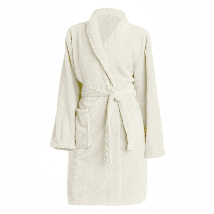 100% Cotton Terry Bathrobe Color – Cream