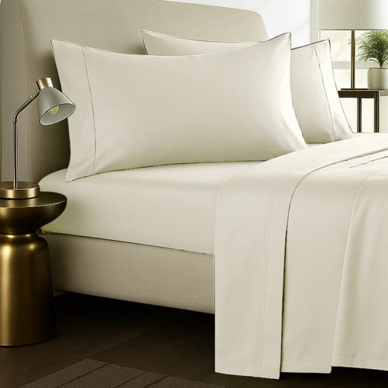 1000TC Pure Egyptian Cotton Sheet Set – Cream