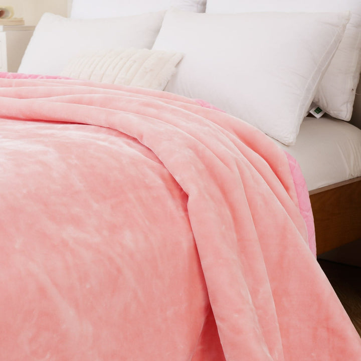 Super Soft 4kg 220 x 240 Mink Blanket – Soft Rose Plush