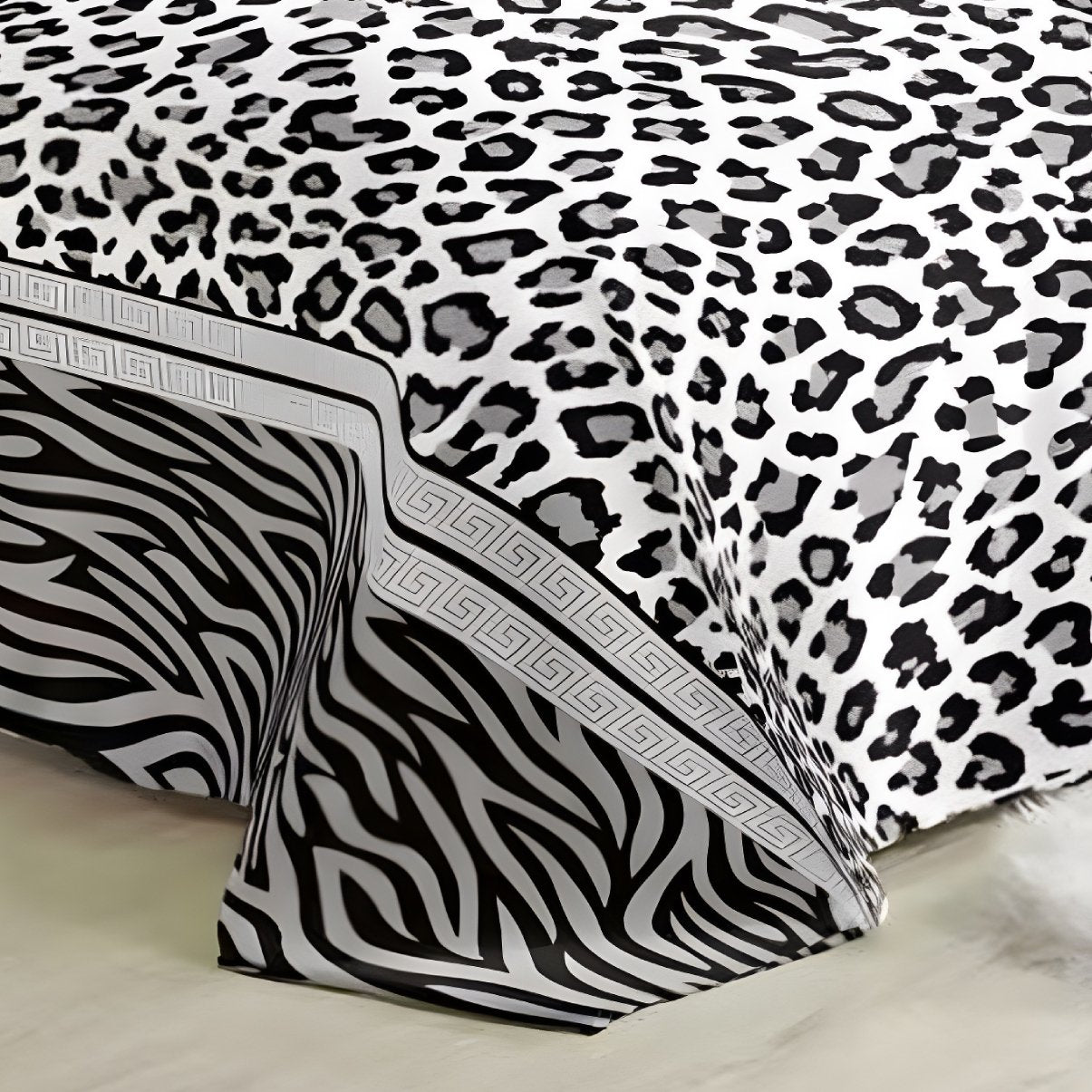 Super Soft 4kg 220 x 240 Mink Blanket – Zebra-Leopard Blend