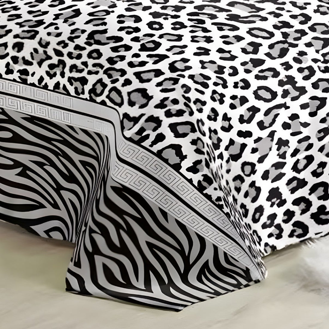 Super Soft 4kg 220 x 240 Mink Blanket – Zebra-Leopard Blend