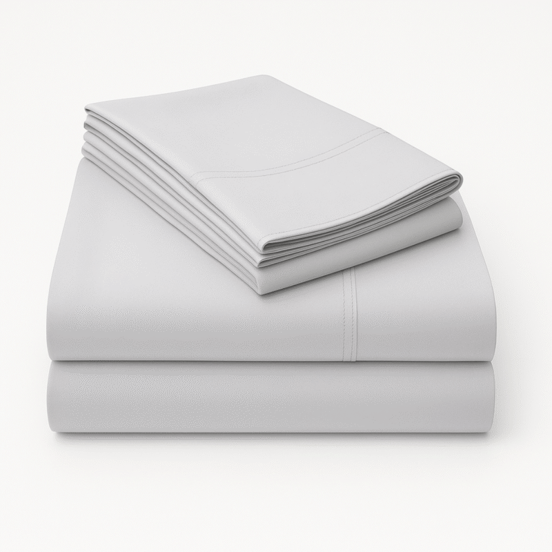 1000TC Pure Egyptian Cotton Sheet Set – Silver Light