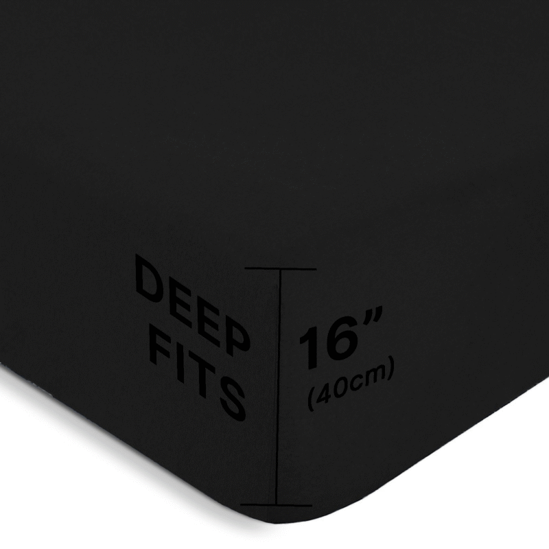 2000TC Super Soft Bamboo Sheet Set – Black