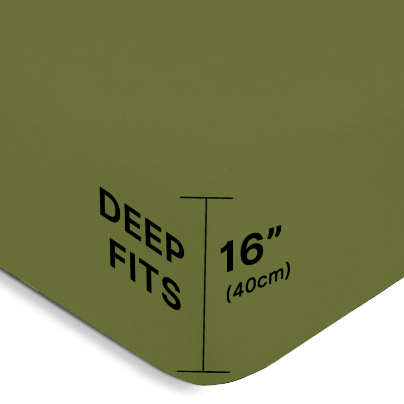 2000TC Super Soft Bamboo Sheet Set – Olive Green