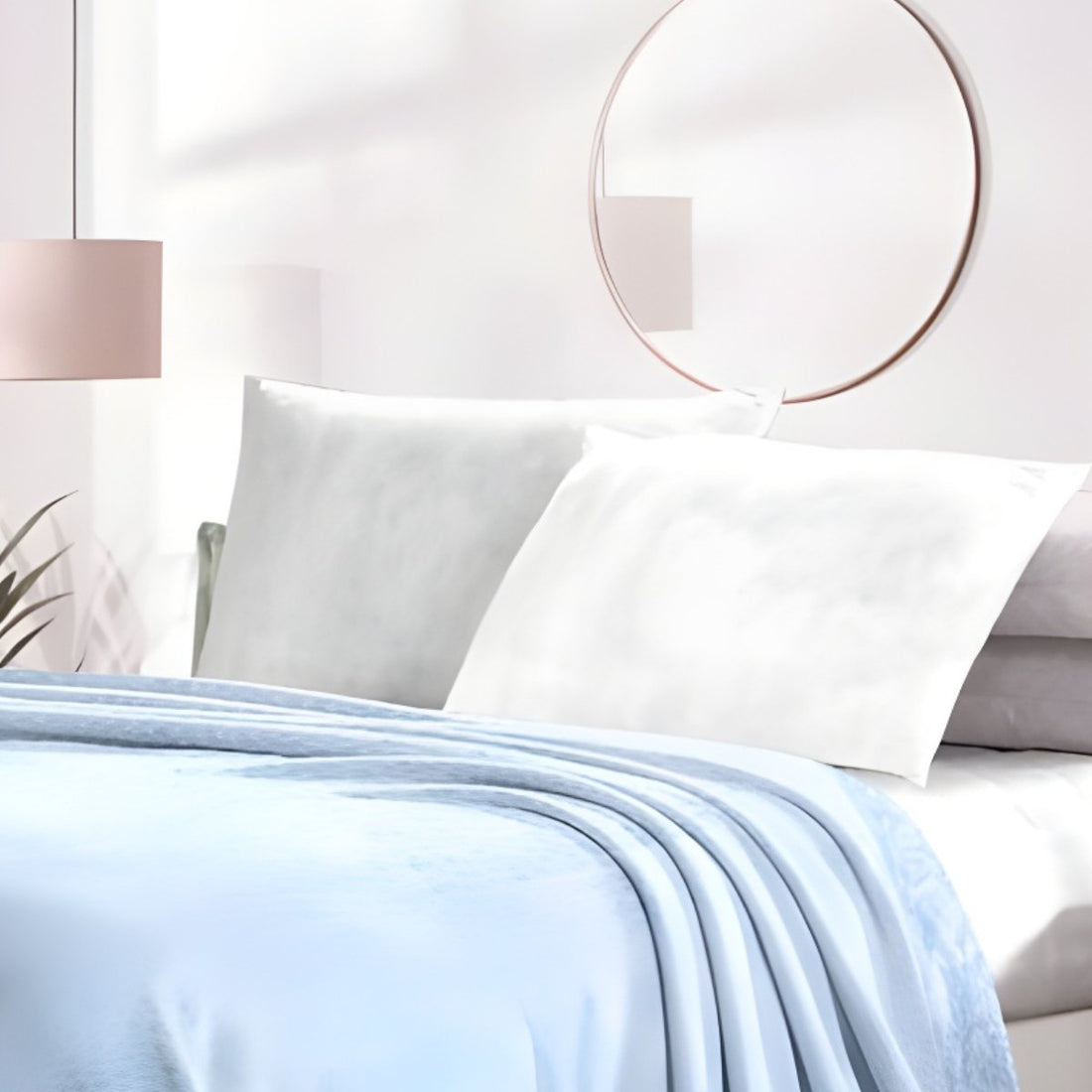 Super Soft 4kg 220 x 240 Mink Blanket – Pebble Sky Blue