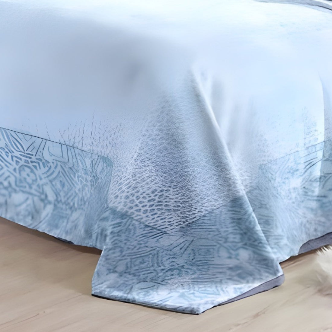 Super Soft 4kg 220 x 240 Mink Blanket – Pebble Sky Blue