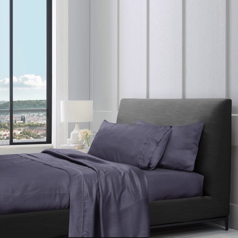 1200TC Pure Egyptian Cotton Sheet Set – Purple Passage