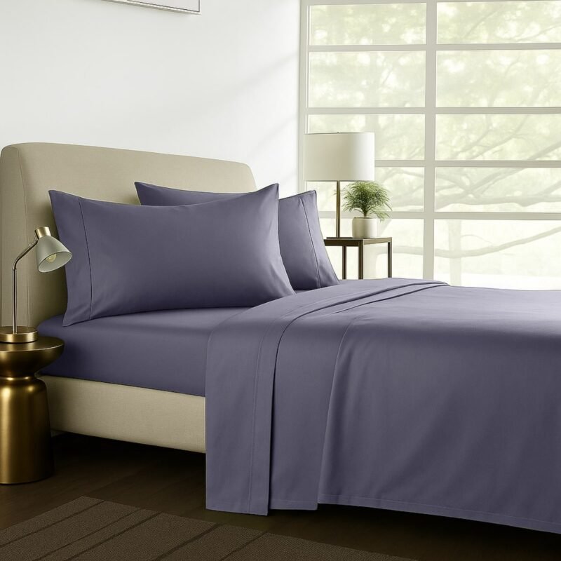 1000TC Pure Egyptian Cotton Sheet Set – Purple Passage