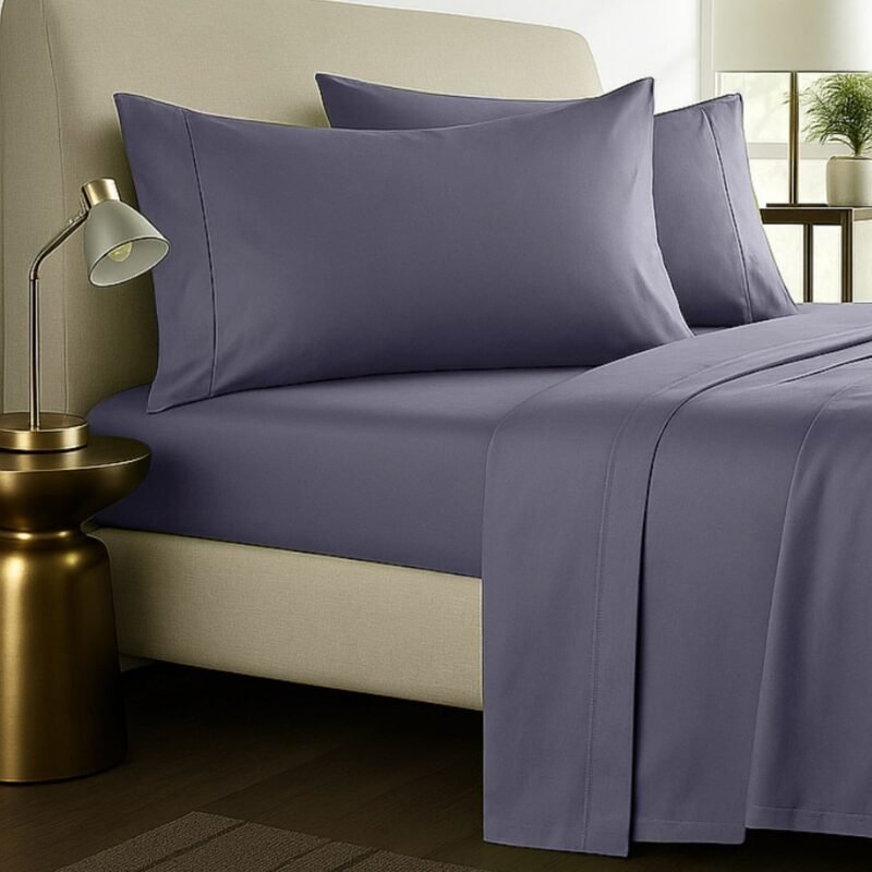 1000TC Pure Egyptian Cotton Sheet Set – Purple Passage