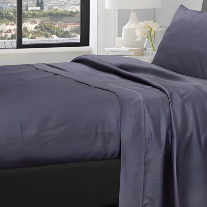 1200TC Pure Egyptian Cotton Sheet Set – Purple Passage