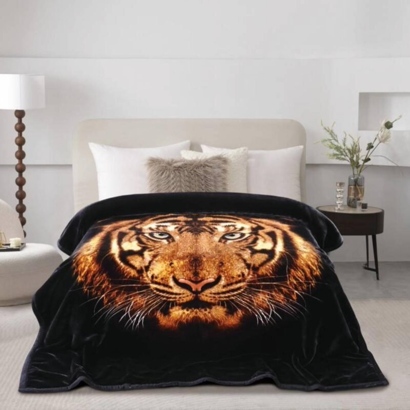 Super Soft 4kg Mink Blanket – Tiger Face Luxe Design