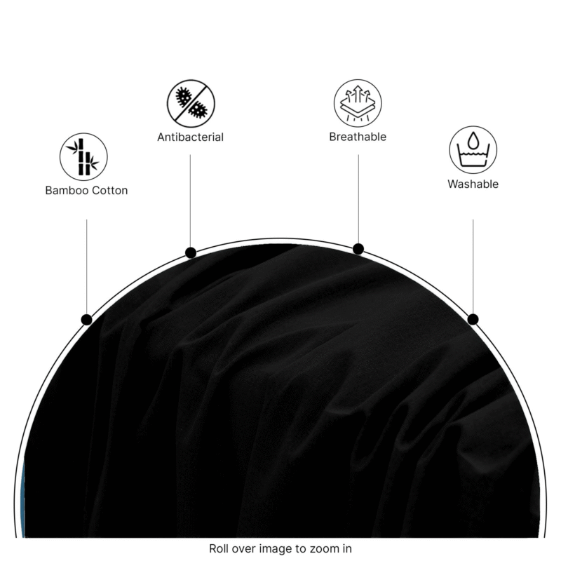 2000TC Super Soft Bamboo Sheet Set – Black