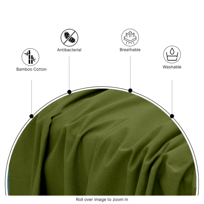 2000TC Super Soft Bamboo Sheet Set – Olive Green