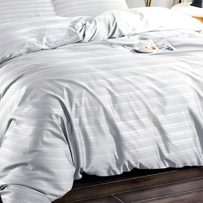 1500TC Cotton Rich 6pcs Quilt Cover – White