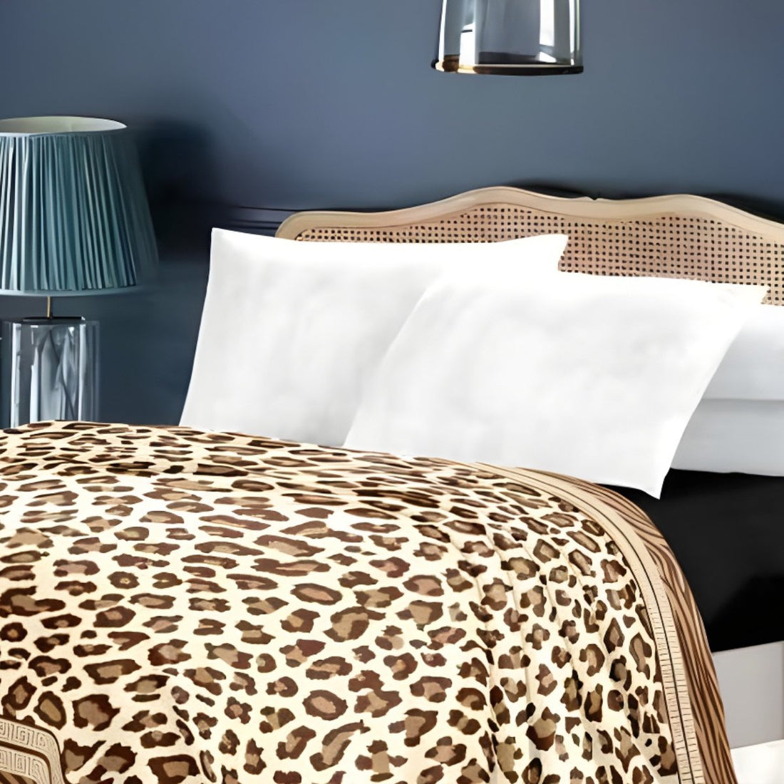 Super Soft 4kg 220 x 240 Mink Blanket – Leopard & Zebra Luxe