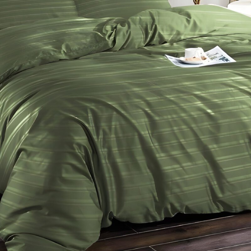 1500TC Cotton Rich 6pcs Quilt Cover – Sage Green