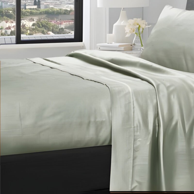 1200TC Pure Egyptian Cotton Sheet Set – Sage Green