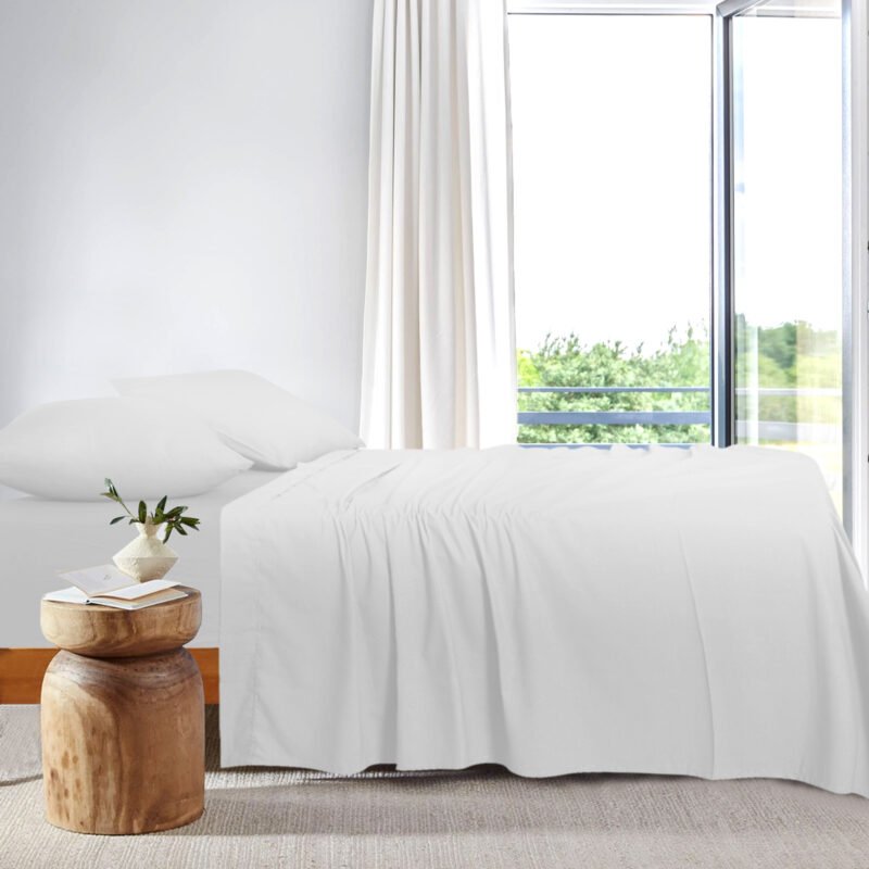 2000TC Super Soft Bamboo Sheet Set – White